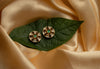 Gold Plated Green Stone Stud Earrings for Women Stylish | Crystal Fashion Jewellery Earrings for Girls | Elegant Earrings Gift for Women