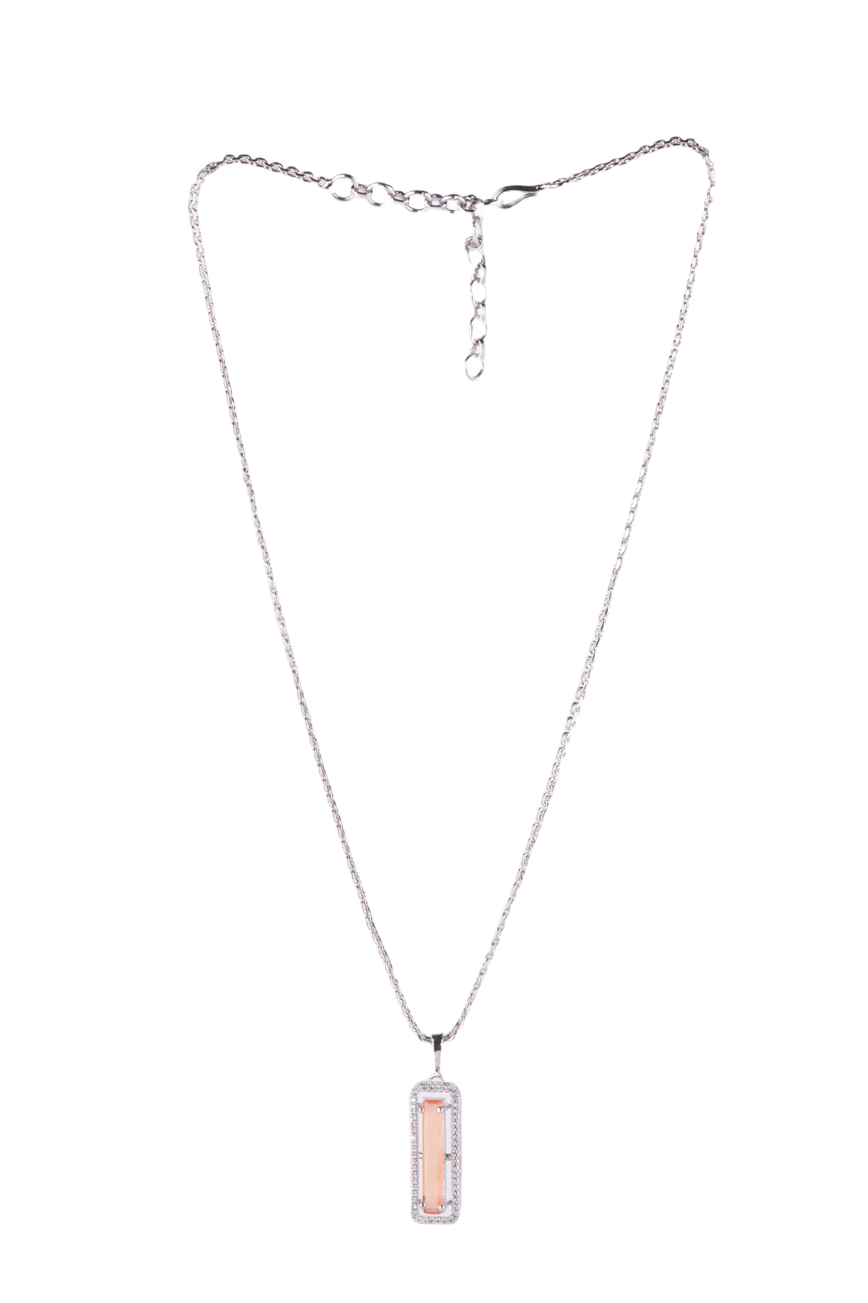 KAYRAH Women Green Brass Material Crafted CZ Stone Studed Necklace with Earrings with Matching Earrings with Matching Earrings