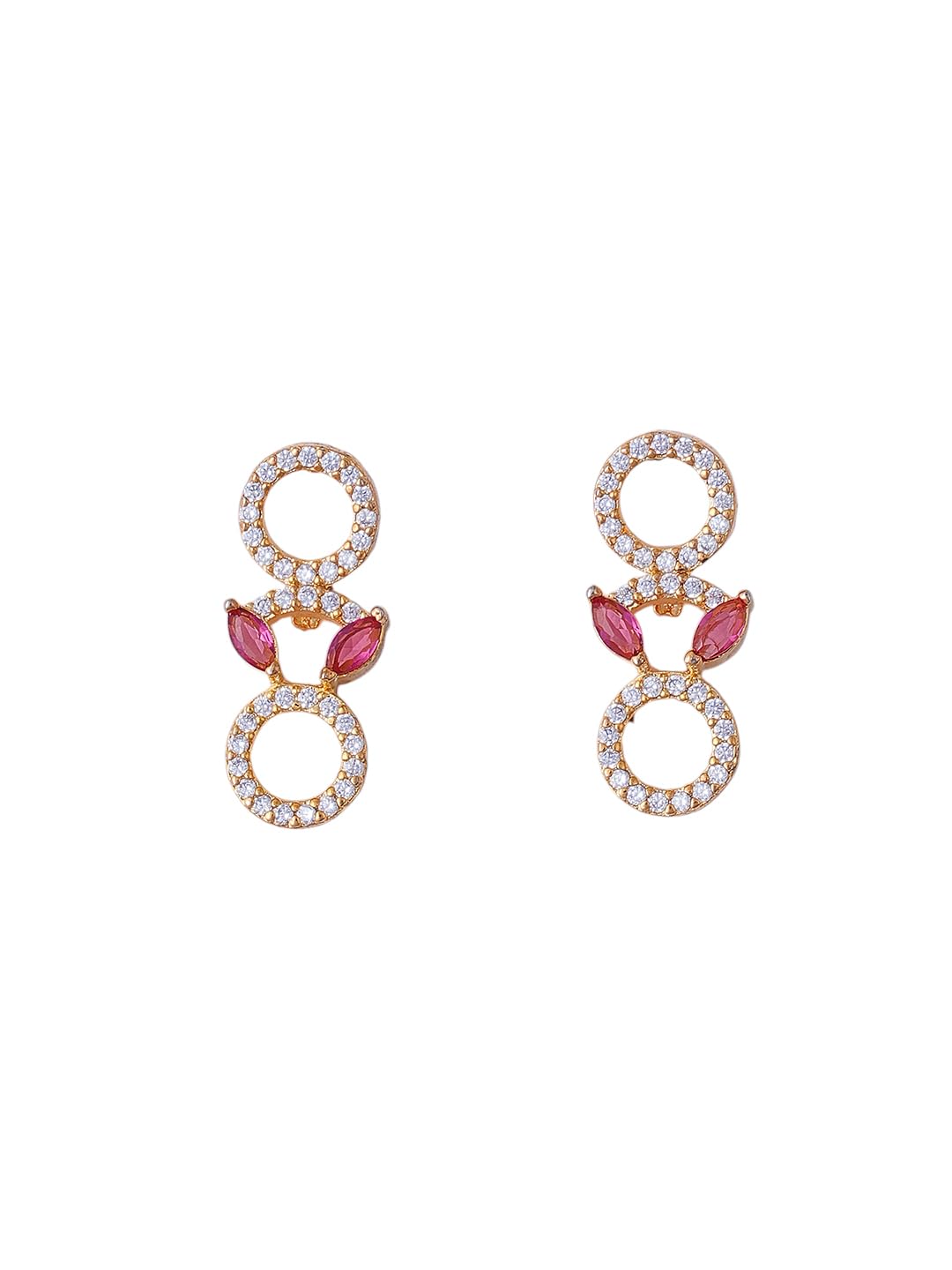 KAYRAH Gold Plated Blue Stone Necklace Set for Women Stylish with Matching Earrings with Matching Earrings