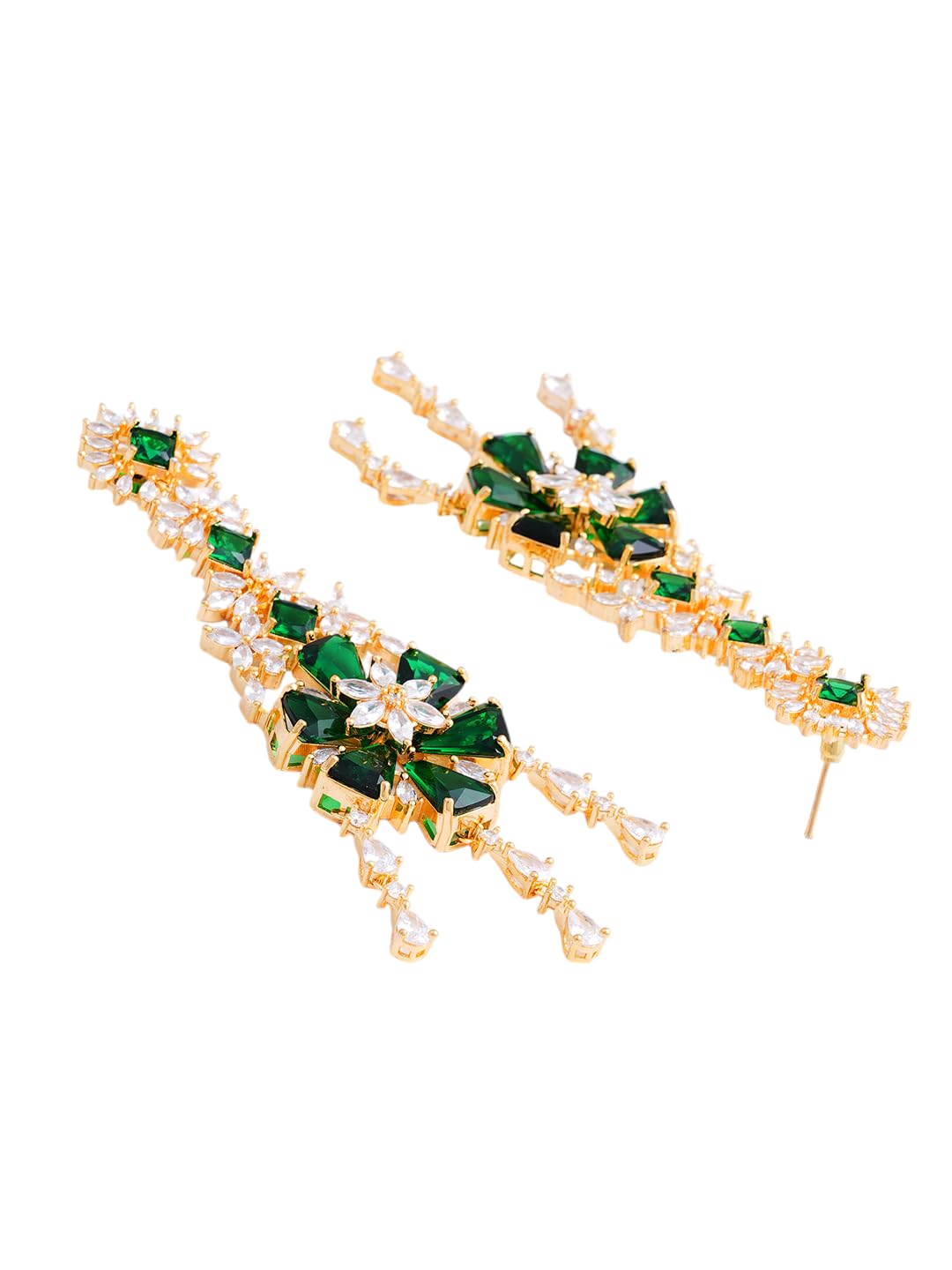 KAYRAH Gold Plated Red Stone Bridal Necklace Set for Women with Matching Earrings with Matching Earrings