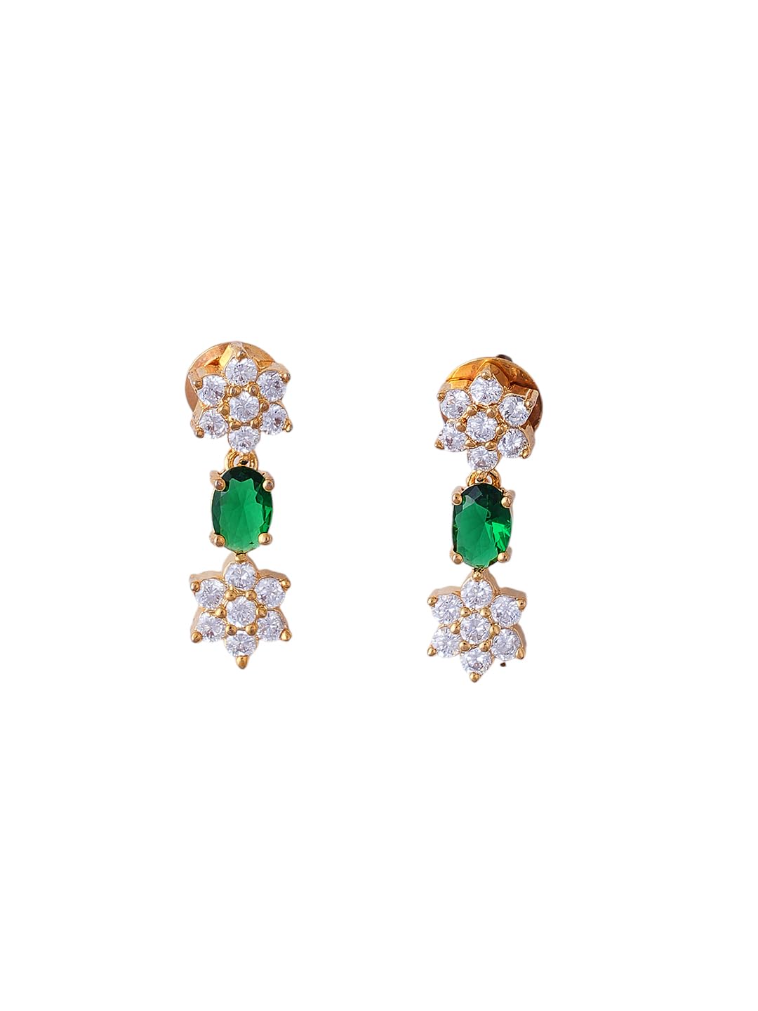 KAYRAH Gold Plated Pink Stone Necklace Set for Women Stylish with Matching Earrings with Matching Earrings