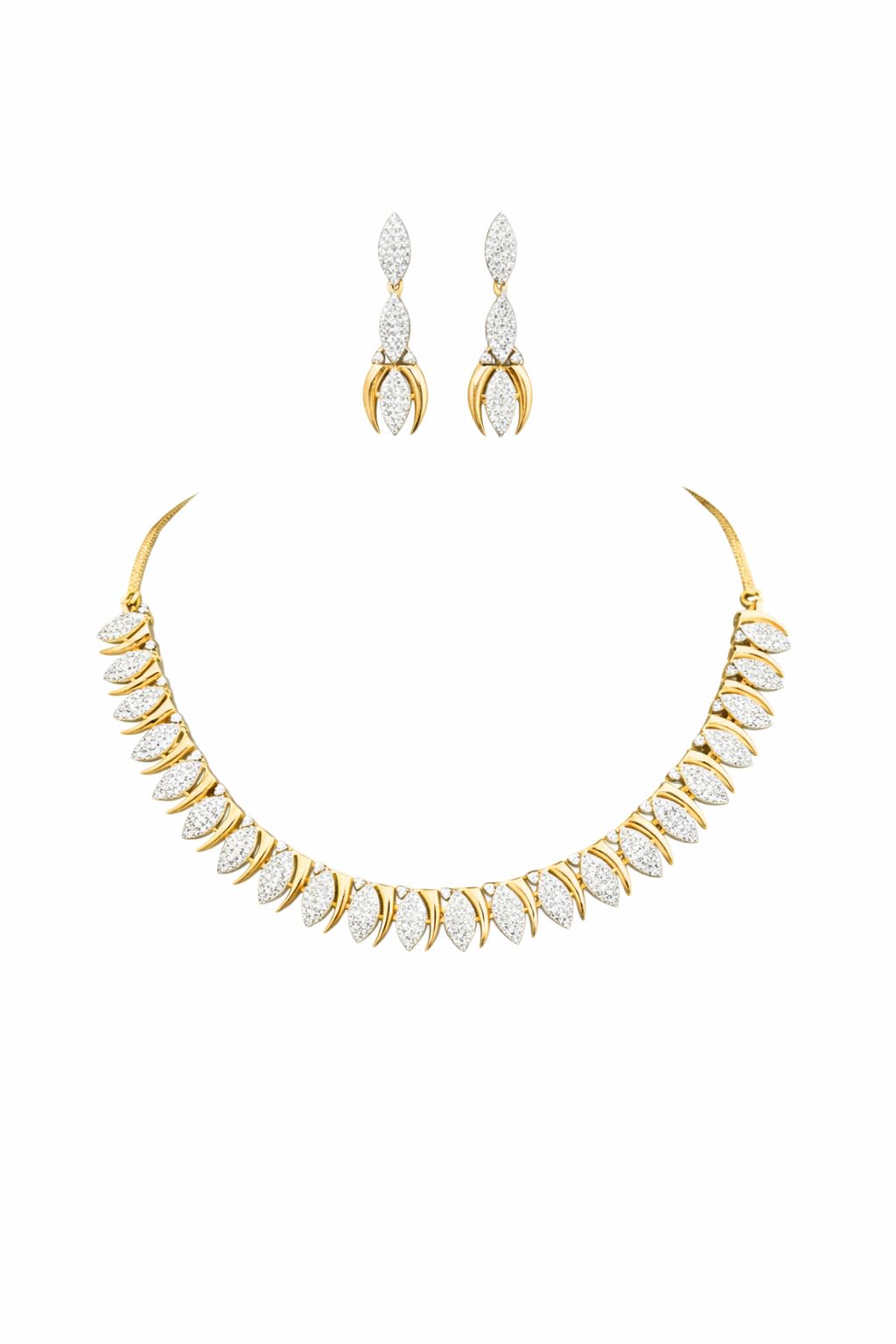 KAYRAH Gold Plated Multicolor Necklace Set for Women with Matching Earrings with Matching Earrings
