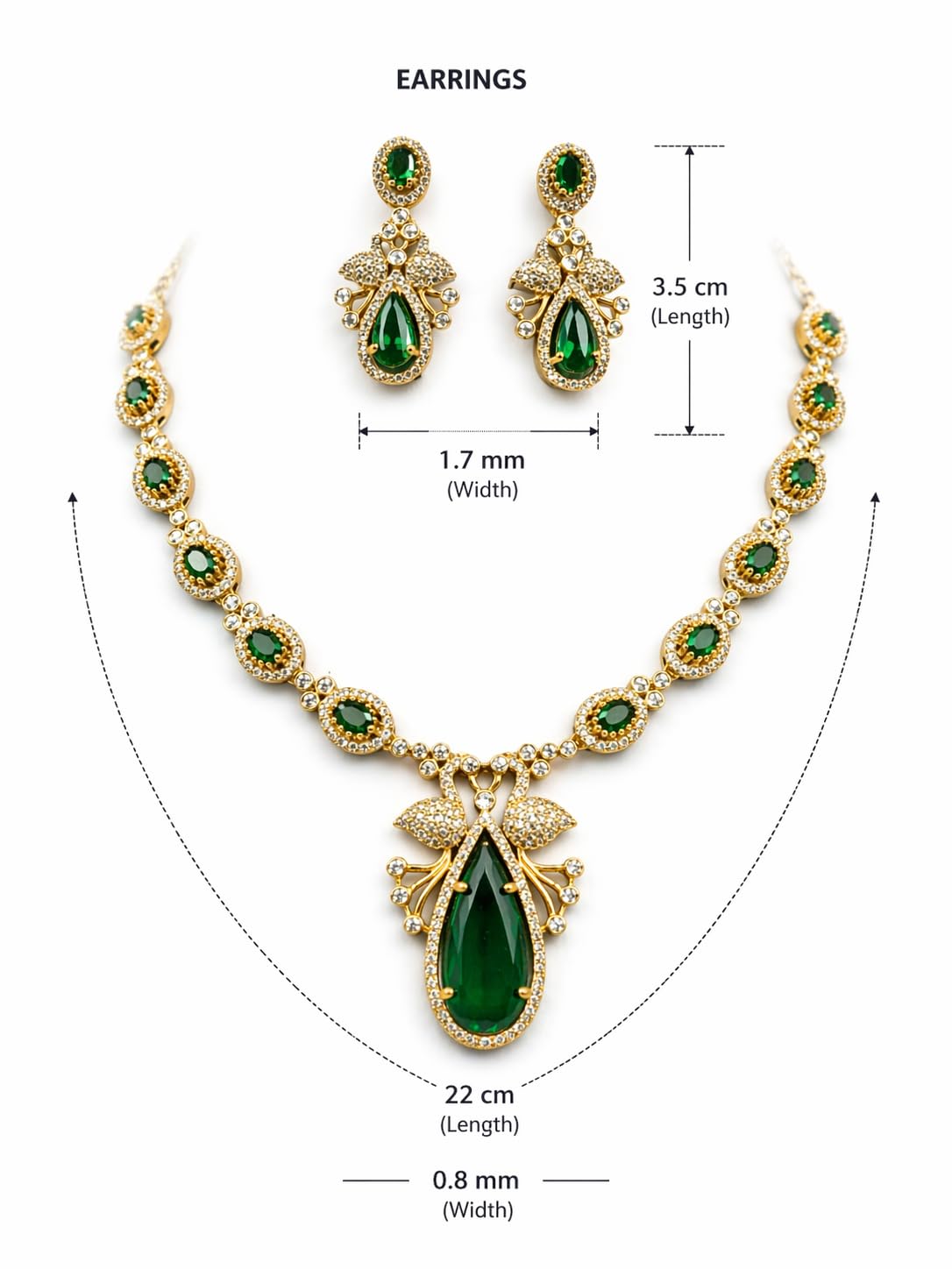 KAYRAH Gold Plated Temple Jewellery Necklace Set with Lakshmi Pendant and Jhumka Earrings, Traditional South Indian Bridal with Matching Earrings with Matching Earrings