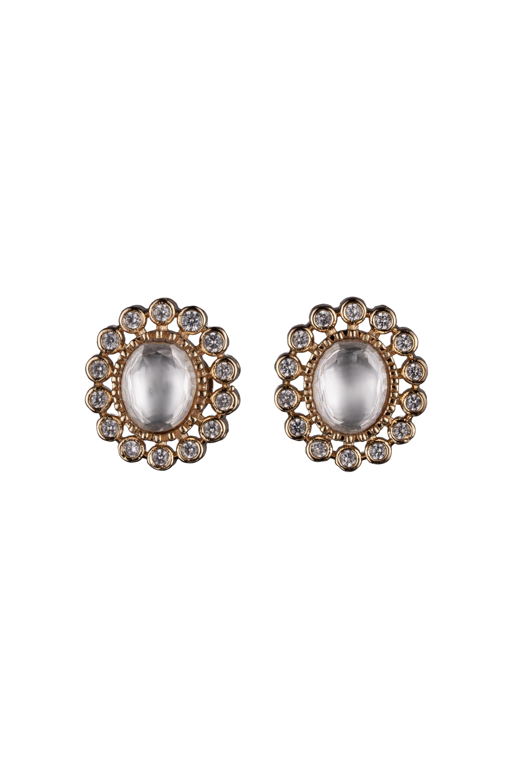 Gold Plated Pearl Stud Earrings for Women Stylish | Floral Fashion Jewellery Earrings for Girls | Elegant Earrings Gift for Women