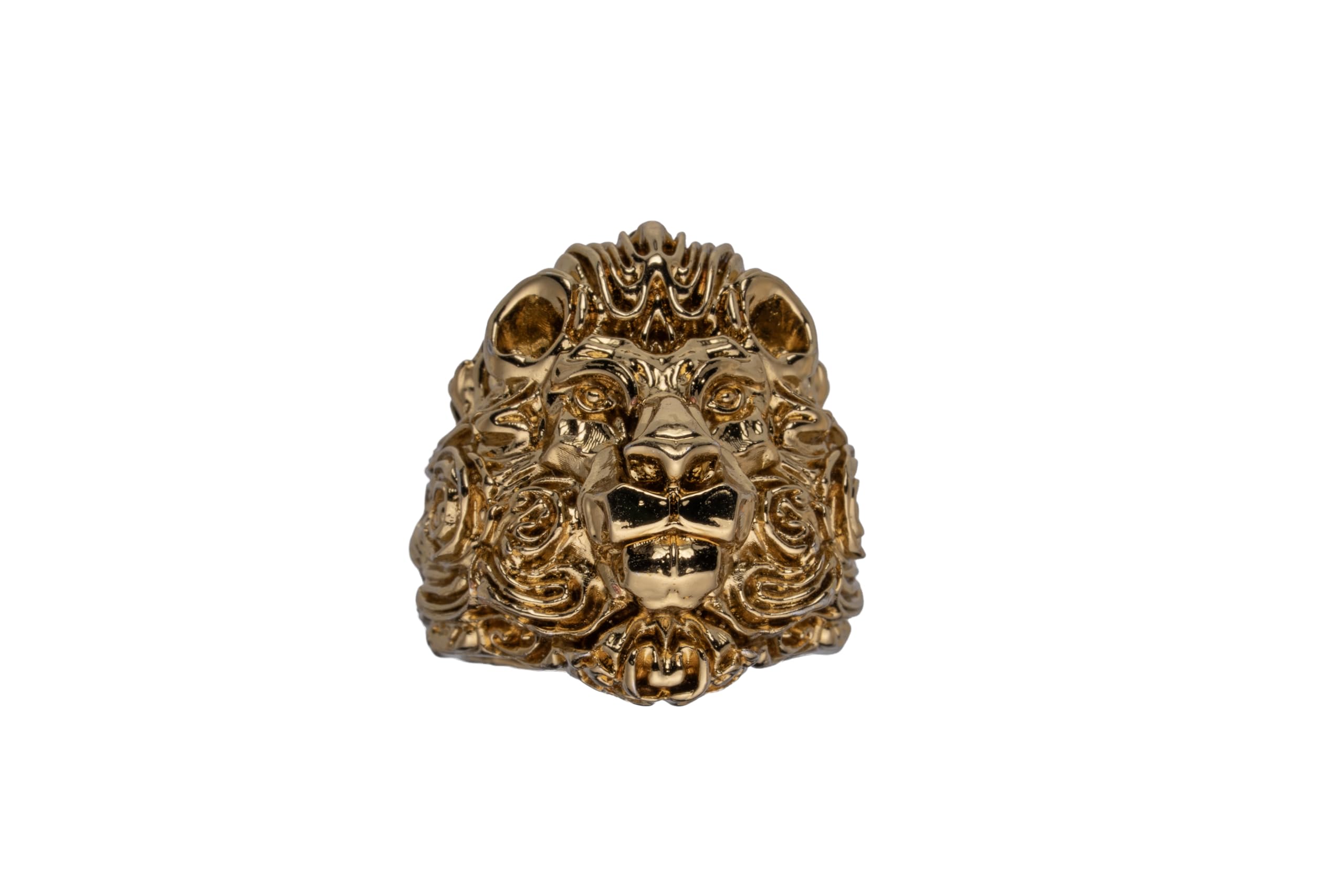 KAYRAH Brass Material Topaz Stone Stud Ring for Women and Girls for Every Occassion (Gold )