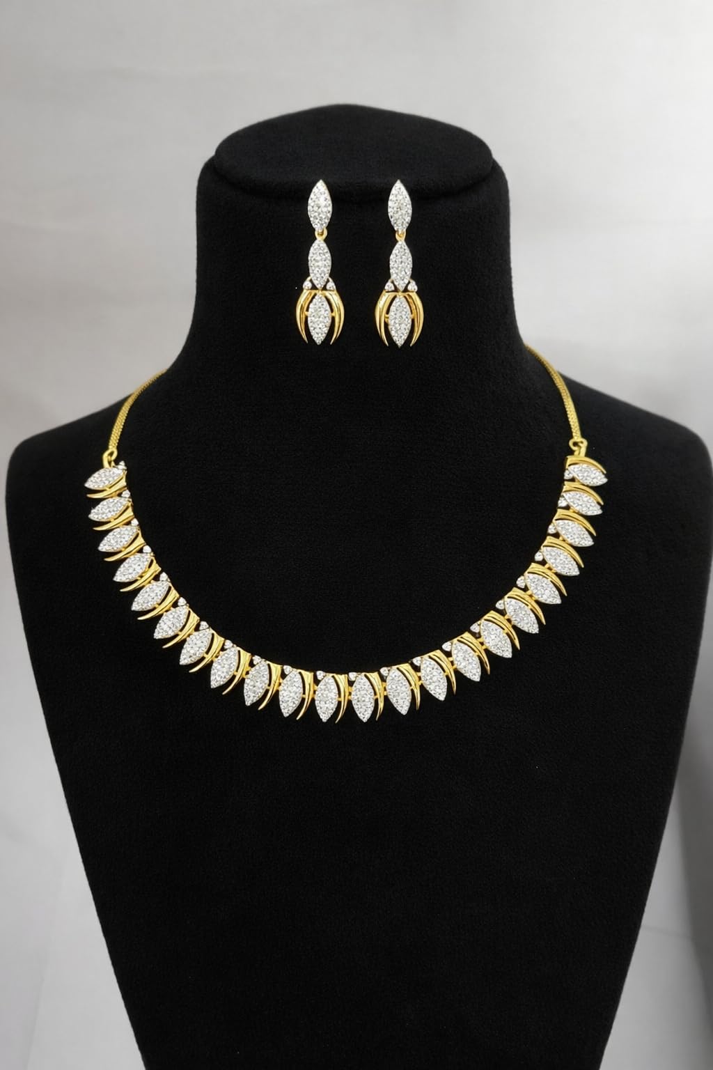 KAYRAH Gold Plated Multicolor Necklace Set for Women with Matching Earrings with Matching Earrings