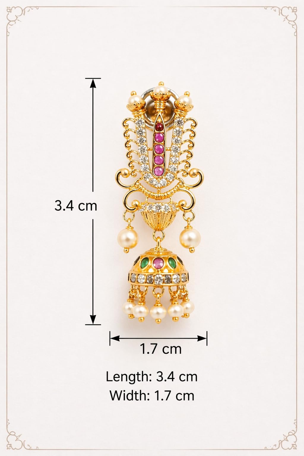 Gold Plated Traditional Jhumka Earrings for Women Stylish | Temple Fashion Jewellery Earrings for Girls | Elegant Earrings Gift for Women