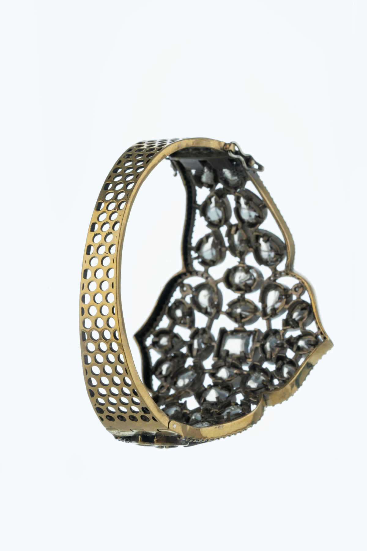 Designer Kundan-Style Gold-Tone Bracelet for Women